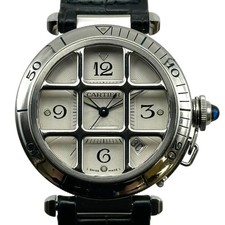 Cartier Pasha Grid 38mm W3104055 Silver #666