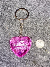 PINK 3D HEART KEYCHAIN "I LOVE KENTUCKY" (D)