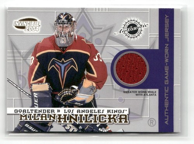 #ad 2003 Pacific Invincible Authentic Game Worn Jerseys 1500 Milan Hnilicka #2 $2.00