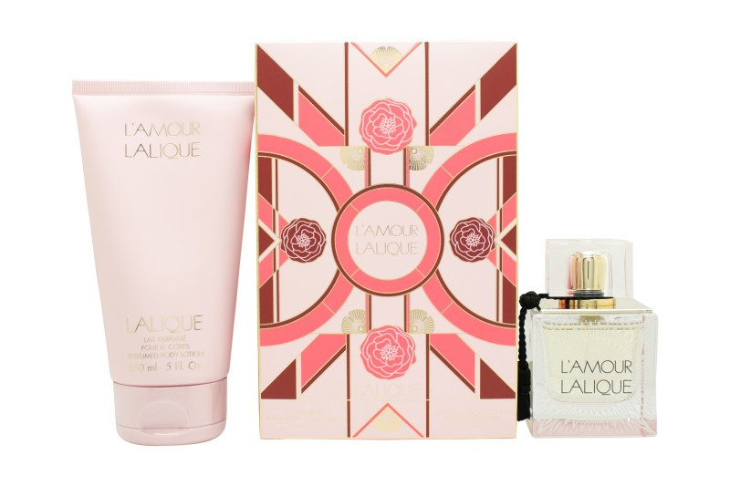 Lalique L'amour Gift Set: Eau de Parfum EDP 50ml - Body Lotion 150ml - Image 3