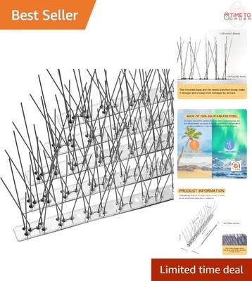 Bird Spikes Stainless Steel 73.7 Feet Durable Pigeon Cage Fence Protect