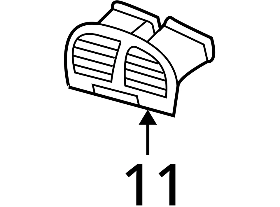 FITS 2000-2003 LINCOLN LS LOUVRE ASY - VENT AIR 1W4Z19893BAA -  NEW OEM - Image 4 of 4