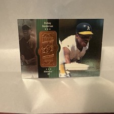 1998 SPx Finite #110 Rickey Henderson BASEBALL Oakland Athletics