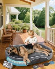 Camas Ortop dicas Para Mascotas Grandes Con Colch n Suave Y Funda Lavable