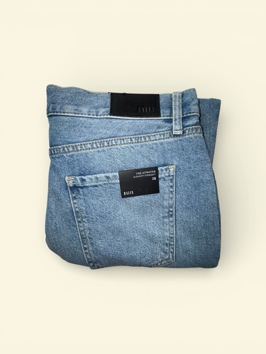RAILS Atwater Slouchy Straight Distressed Jeans Light Wash W 28 Button Fly NWT
