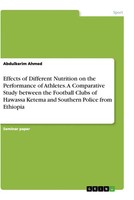 Abdulkerim Ahmed | Effects Of Different Nutrition On The Performance Of...