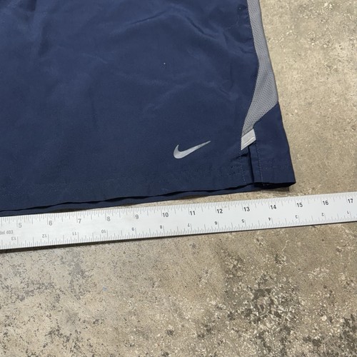 Nike 7" Laufshorts Herren XL dunkelblau Dri-Fit Swoosh Logo Kordelzug Fitnessstudio - Bild 6 von 7