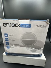 Enrock EM602W Dual 6.5" Weather Resistant Marine Speakers 90 Watts Peak Pair