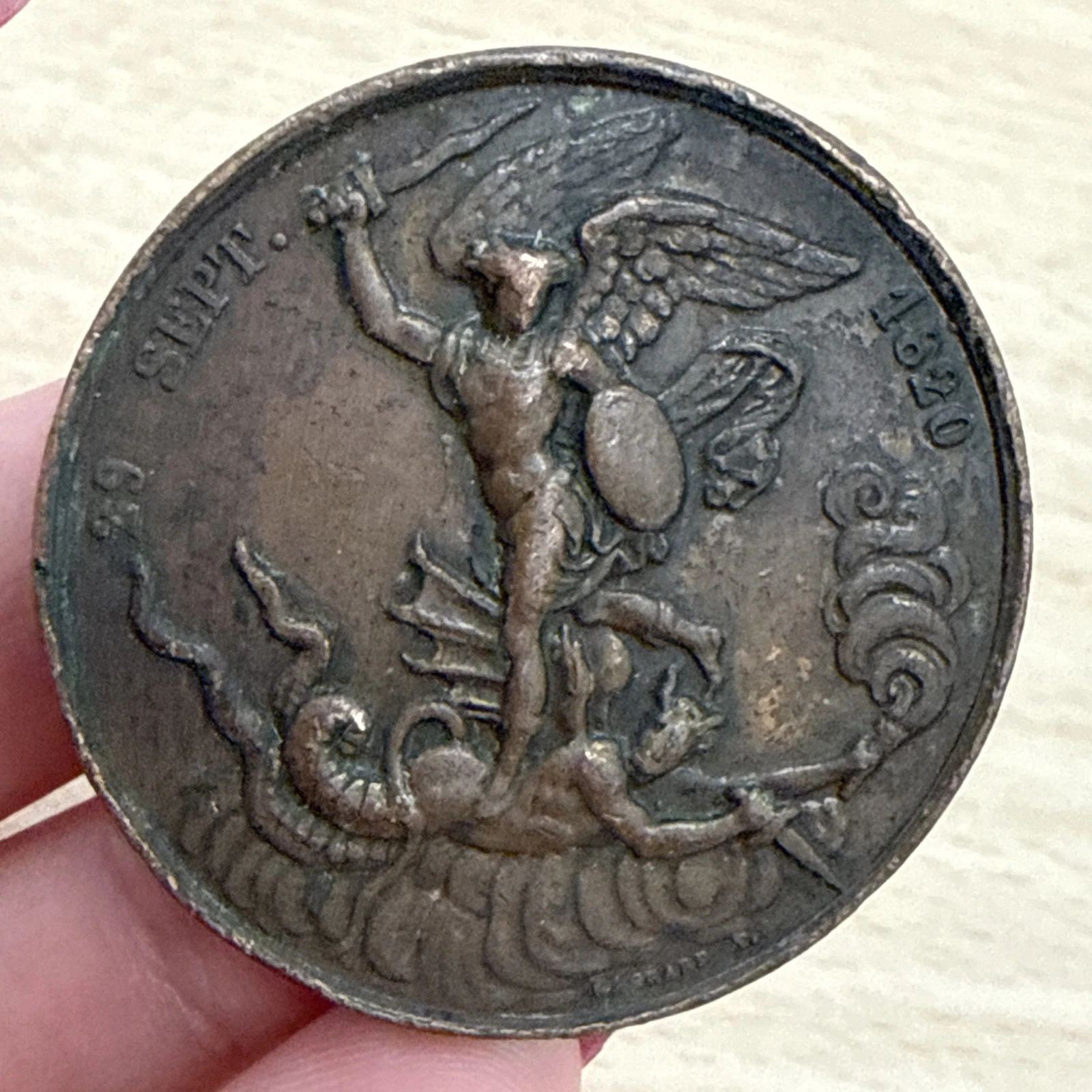 Médaille Dieu Nous L’a Donné 29 Septembre 1820