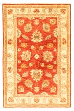2'9" x 4'2" Hand Knotted Oriental Carpet Traditional Wool Area Rug