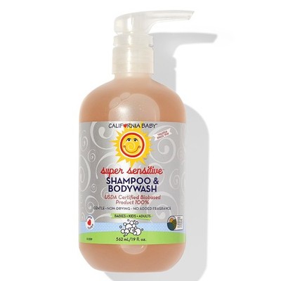 California Baby Super Sensitive Baby Shampoo + Baby Wash | 100 Plant-Based |