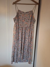 Gorgeous St Michael's Vintage Retro Floral Paisley Scallop Neck Summer Dress 14