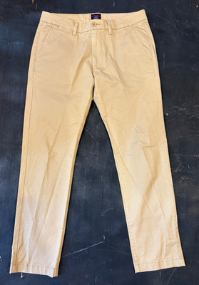 UNTUCKit St. Clair Pants Men's 32 W 30 L Straight Fit Tan 2021 Style #40291 NWOT