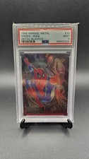 1995 Marvel Metal Spider-Man Metal Blaster #12 PSA 9 Mint