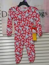 Hello Kitty One Piece Sleeper 12 Months Nwt Soft Viscose