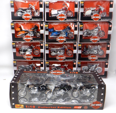 Harley Davidson Motorcycles 1:18 Die-Cast [Series 13 & 12 w