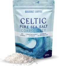 Celtic Sea Salt Organic – 500G Pure Unrefined Hand-Harvested in France – 82 M...