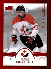 2016-17 Upper Deck Team Canada Juniors Exclusives #76 Logan Stanley /75
