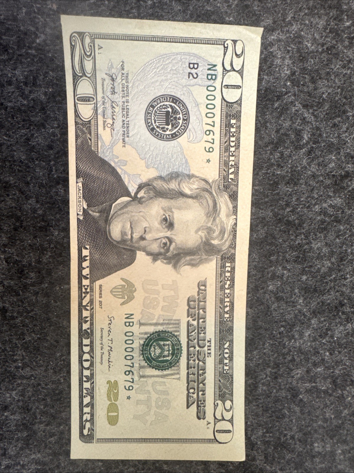 U.S. $20 Dollar **STAR NOTE ** Low Serial. Repetitive Numbers | eBay