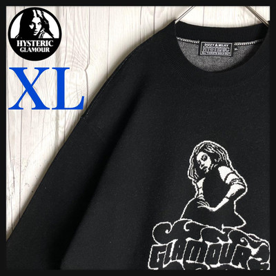 HYSTERIC GLAMOUR メッシュ長袖Tシャツ　ヴィクセンガール ヒステリックグラマー未使用品 ロゴ 後ろヴィクセンガール