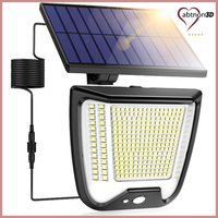Solarlampe LED Mit Bewegungsmelder FüR AußEn 800 Lumen Schwarz 1 StüCk 6500K