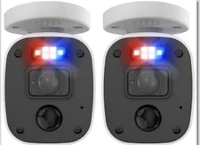 Enforcer™ 4K Add-On Indoor/Outdoor Bullet Cameras w/ Sirens - PRO-4KMQB 2 Pack