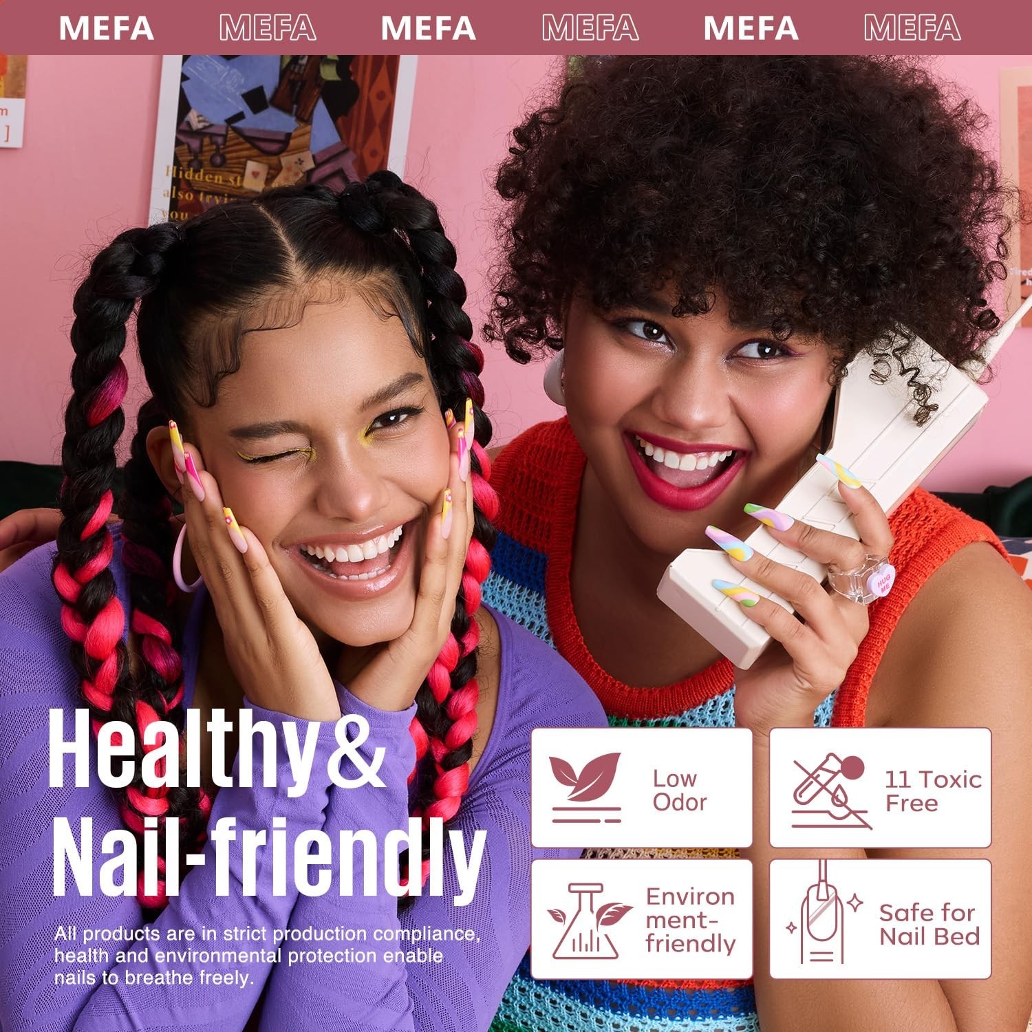 19 Pcs Gel Nail Polish Kit with U V Light, 12 Colors Fall Gel Nail Polish Set...