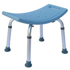 300 lb. Shower Chair 7 Adjustable Bath Stool Seat Elderly Bath Medical Blue