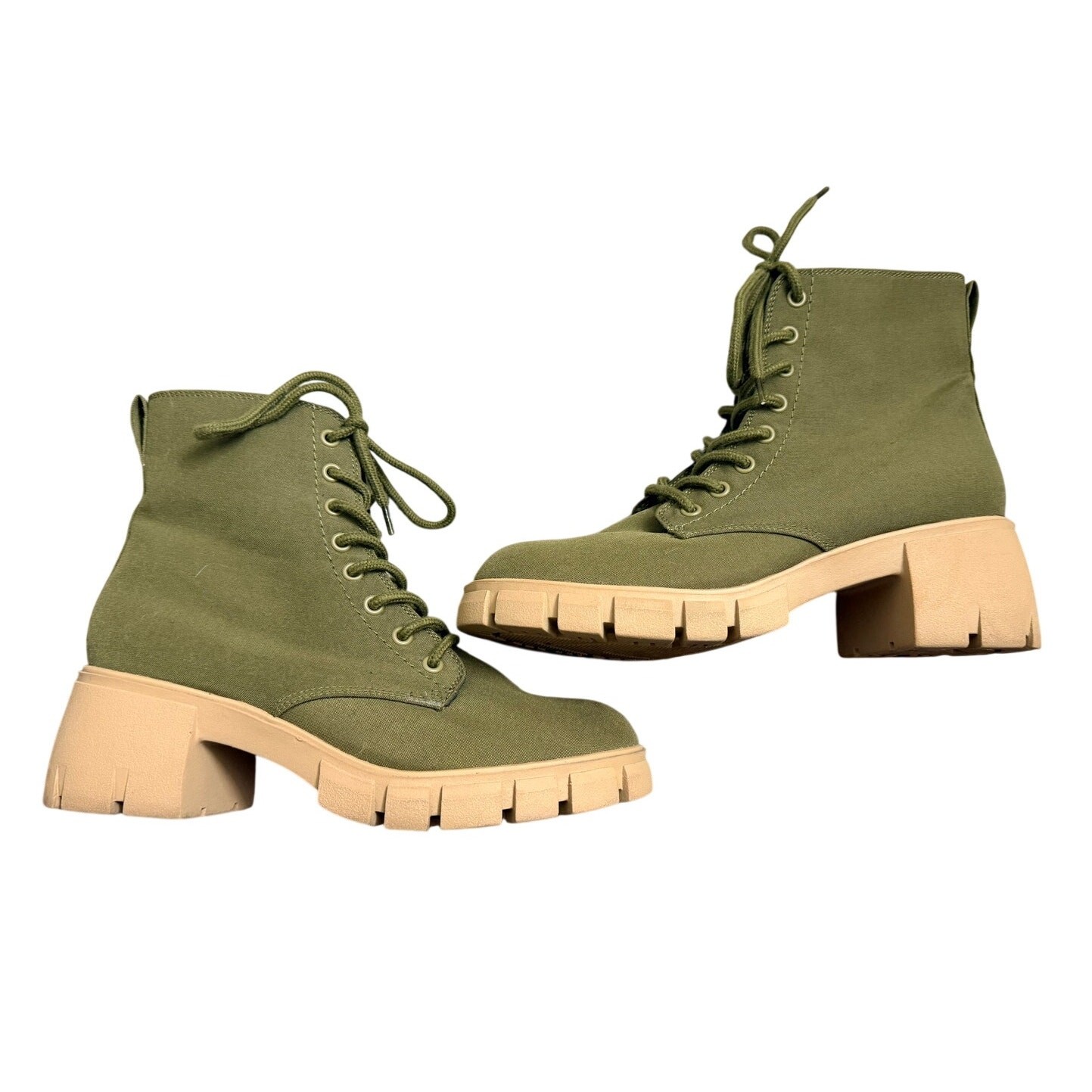 Universal Thread Platform Boots Combat Chunky Ank… - image 1
