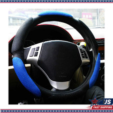 Steering Wheel Cover Odorless Summer Cool Winter Warm Black Blue Steering Wheel Cover Odorless Summer Cool Winter Warm Black Blue
