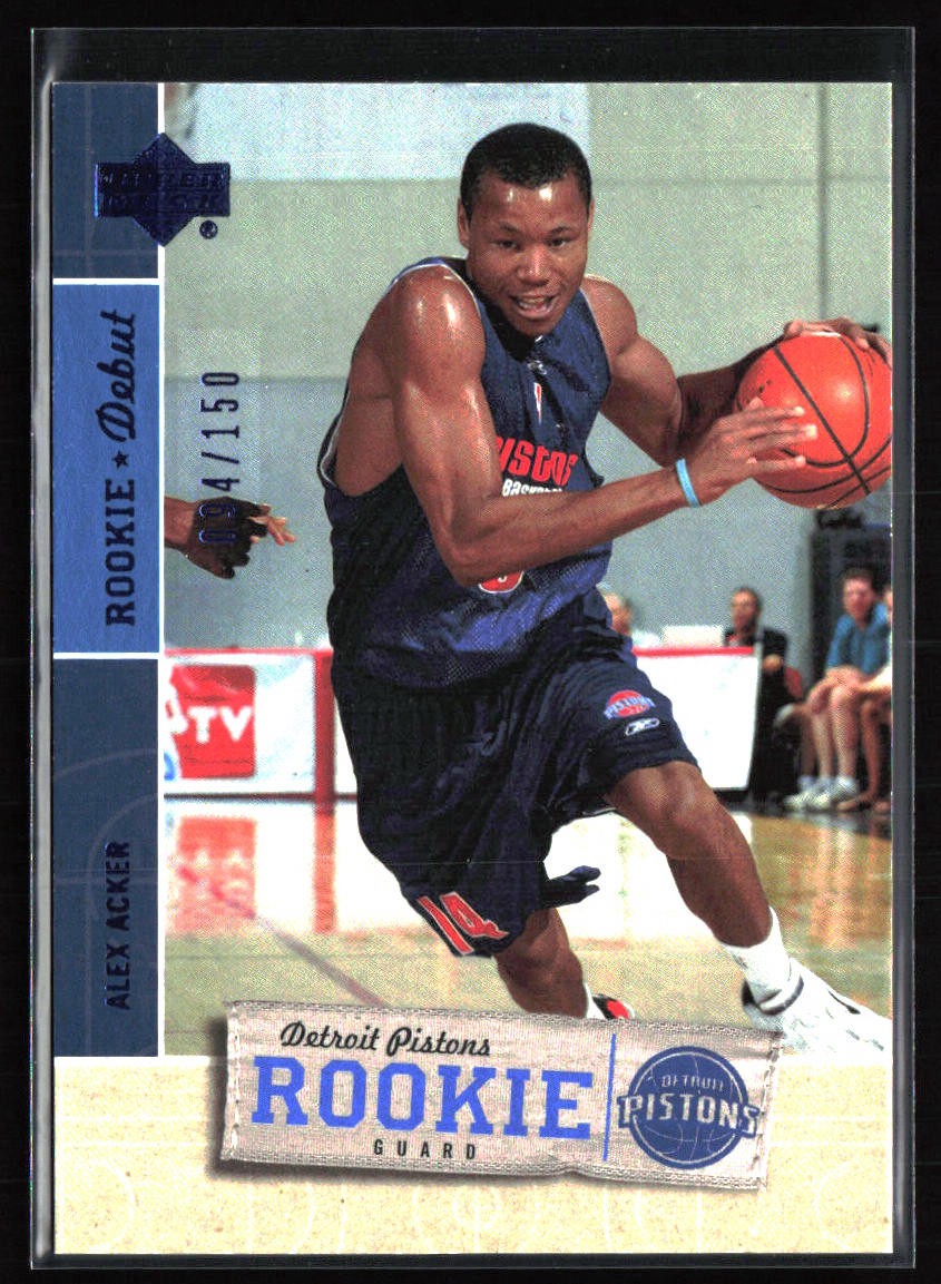 2005-06 Upper Deck Rookie Debut #122 Alex Acker Blue #/150