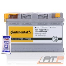 CONTINENTAL AUTOBATTERIE 12V STARTERBATTERIE 65Ah 650A EFB LB3 + 10g POL-FETT