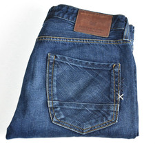 Scotch & Soda Ralston Jeans Slim Fit Straight Leg Mens W32 L30 Blue Commando