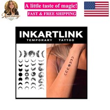 Temporary Tattoos,2 Sheets Medium Semi Permanent Tattoo,Adult Art Design Temp...