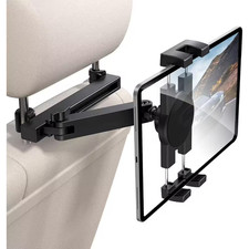 Adjustable Tablet Holder for Car Headrest Ipad Mount with Extension Arm for Back