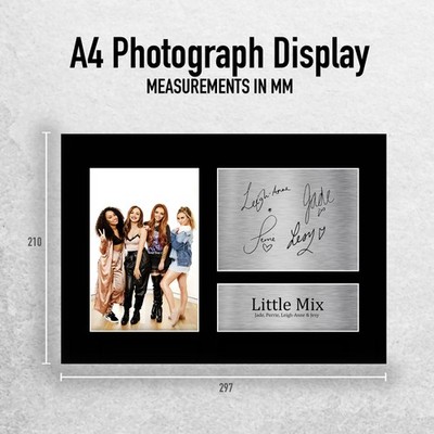Little Mix Signed A4 Framed Printed Autograph Poster Print Music