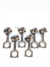2008 Bmw N54 3.0l Engine Piston Connecting Rods Set Of 6 Oem