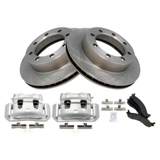 Front Brake Calipers Pads & Rotors Fits 1995-1997 Ford F-250 F-350