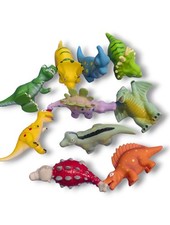 No Hole Baby Dinosaur Bath Toys for Toddler, 10 PCS Mold Free Kids Bathtub Pool