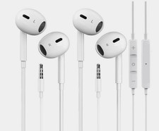 2X Wired Iphone Earbuds/Headphones/Earphones with 3.5Mm Wired Free Shipping
