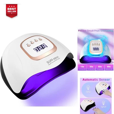 Lampe UV LED Ongles Gel 380W Sèche Ongles Automatique 81 LED - Photo 1/4