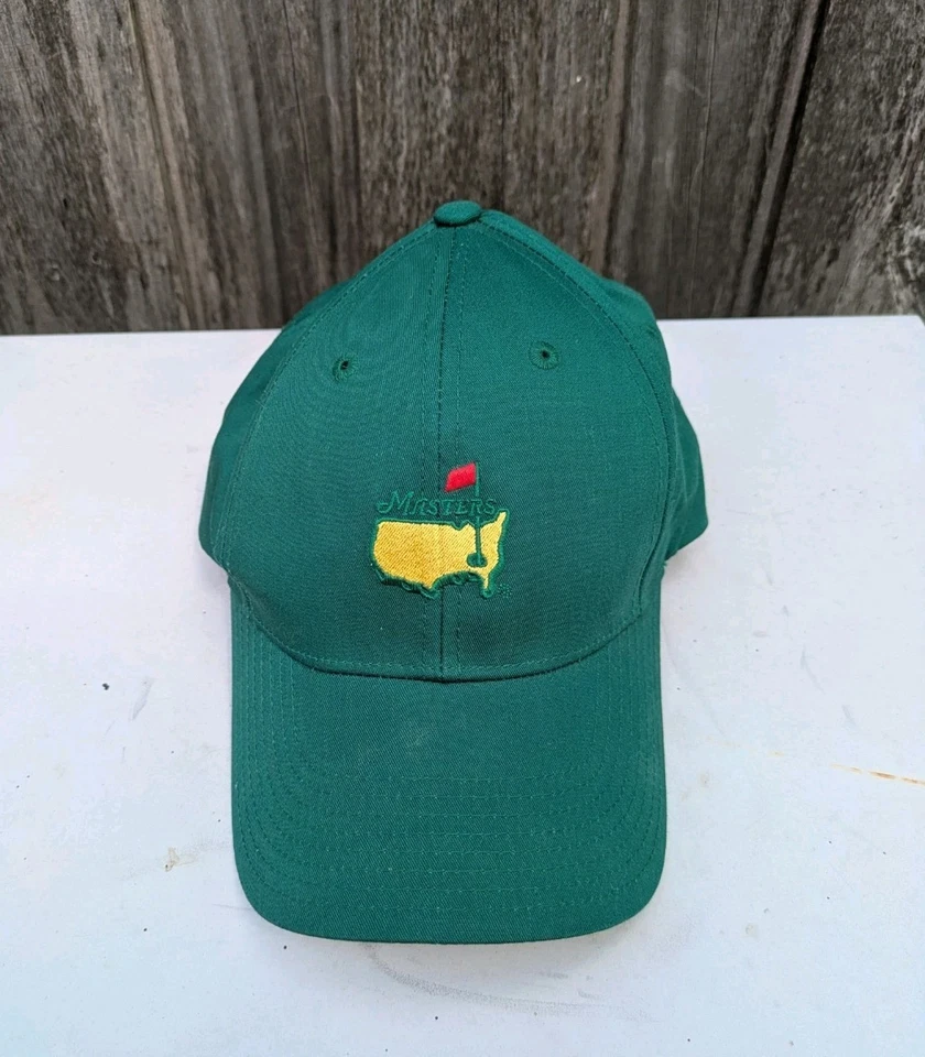 Gorra Masters de cuero verde con correa trasera American Needle Golf bordada Foto 2 de 4