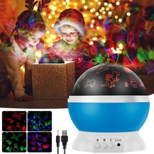 LED Dinosaur Projector Night Light Ambient Lamp Jurassic Decoration For Kids