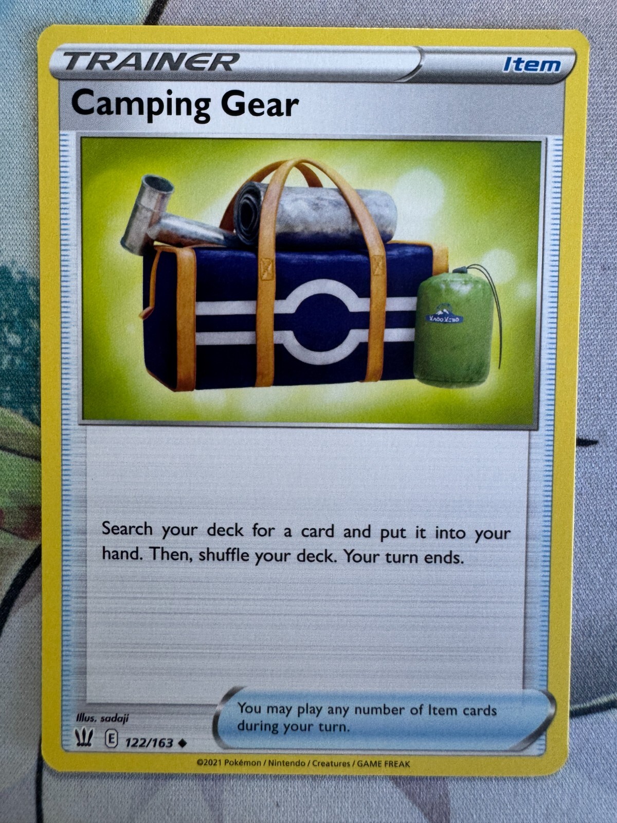 Camping Gear Non Holo English Pokemon TCG BKU222