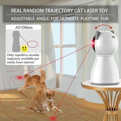 Juguetes láser para gatos de interior, movimiento de trayectoria aleatoria real. - Imagen 5 de 6