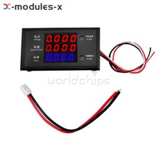 DC8V-12V 10A Digital Tube 4-digit Voltage Current Power Meter DC 0-500V 0-999W