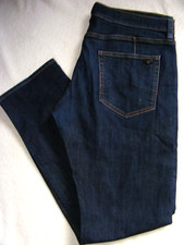 LADIES ARMANI EXCHANGE STRAIGHT LEG DENIM BLUE JEANS SIZE 34R