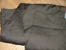 NEW WT KIRKLAND SIGNATURE DRESS PANTS SIZE 34 X 30 WOOL BROWN SOLID 240