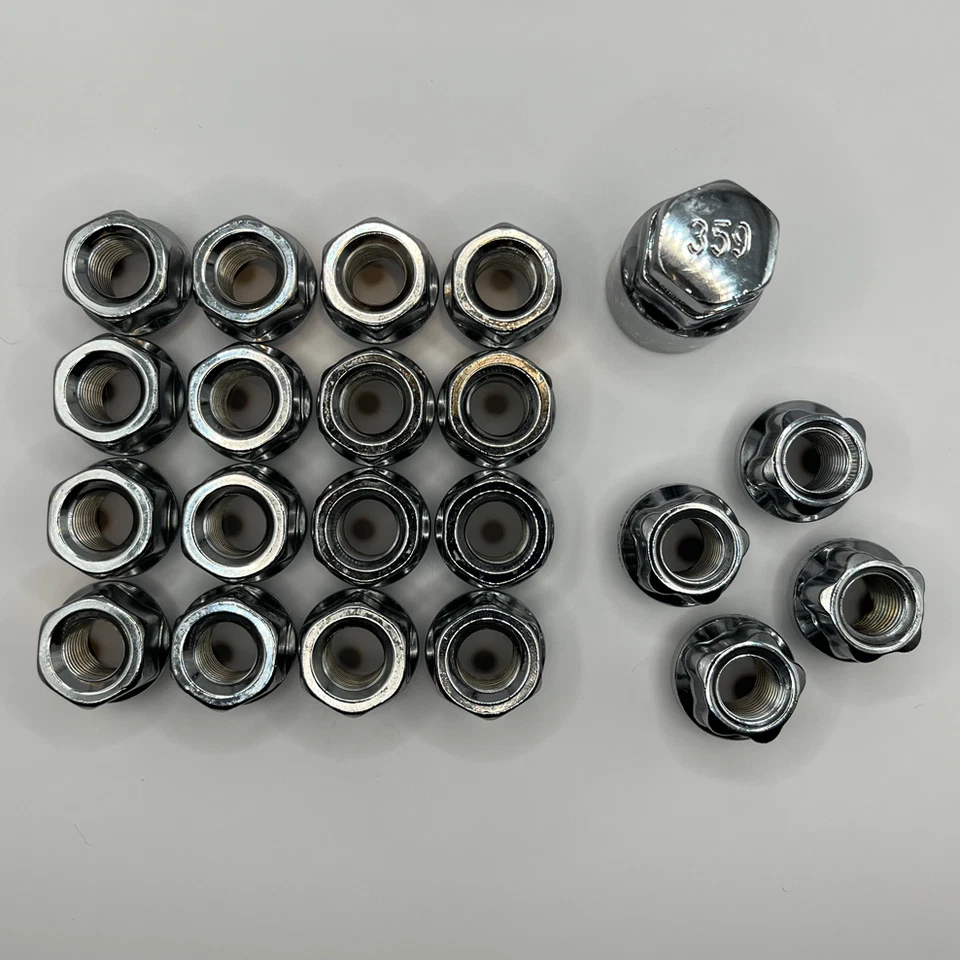 Tuercas de rueda abiertas (zinc) M12x1,5 x 16 + cerraduras para Kia Magentis Niro Opirus Optima Foto 3 de 4