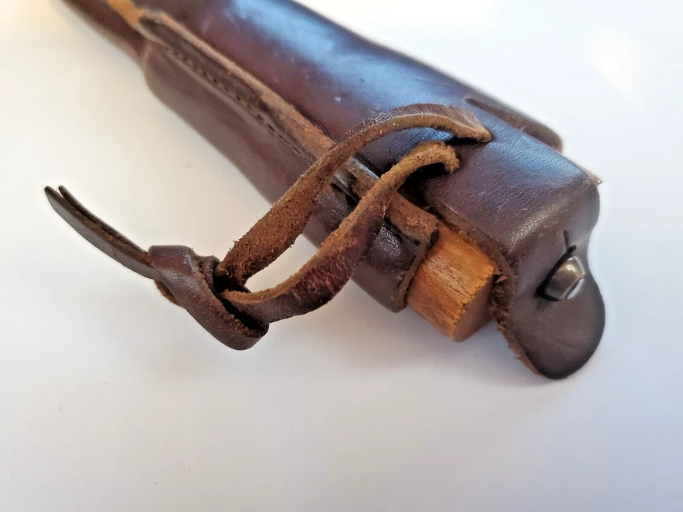 Винтажный нож из нержавеющей стали Helle Norway с фиксированным лезвием с деревянной ручкой - Изображение 2 из 4